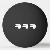 KEKEㅋㅋㅋ韓国スラングピンポンボール 卓球ボール (裏面)