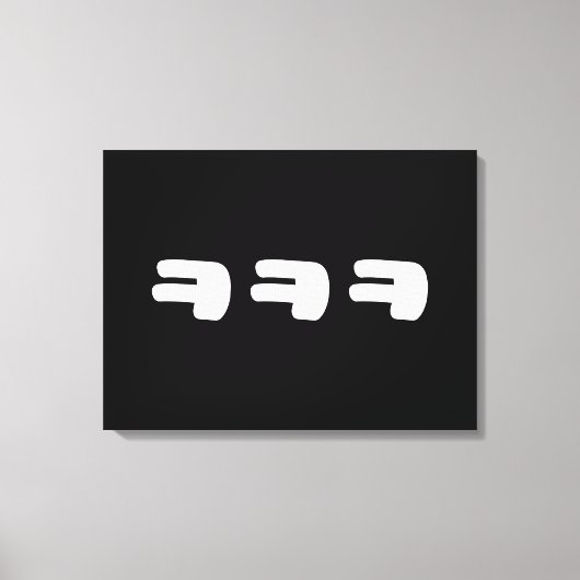 KEKEㅋㅋㅋ韓国語スラング キャンバスプリント (正面)