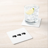 KEKEㅋㅋㅋ韓国語スラング スクエアペーパーコースター (インサイチュ)