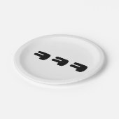 KEKEㅋㅋㅋ韓国語スラング ペーパープレート (アングル)