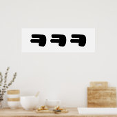 KEKEㅋㅋㅋ韓国語スラング ポスター (キッチン)