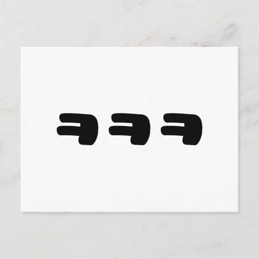 KEKEㅋㅋㅋ韓国語スラング ポストカード (正面)