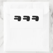 KEKEㅋㅋㅋ韓国語スラング 長方形シール (バッグ)