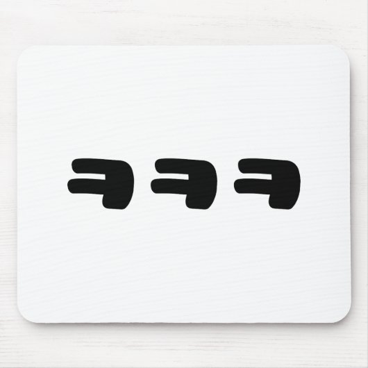 KEKEKE ㅋㅋㅋ Korean Slang マウスパッド (正面)