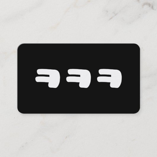 KEKEKE ㅋㅋㅋ Korean Slang 名刺 (正面)