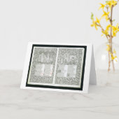 Kel著出版される「Kelmscottチョーサー」1896年 カード (黄色い花)