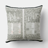 Kel著出版される「Kelmscottチョーサー」1896年 クッション (裏面)