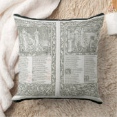 Kel著出版される「Kelmscottチョーサー」1896年 クッション (ブランケット)