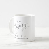 Keliペプチド名mug コーヒーマグカップ (正面左)