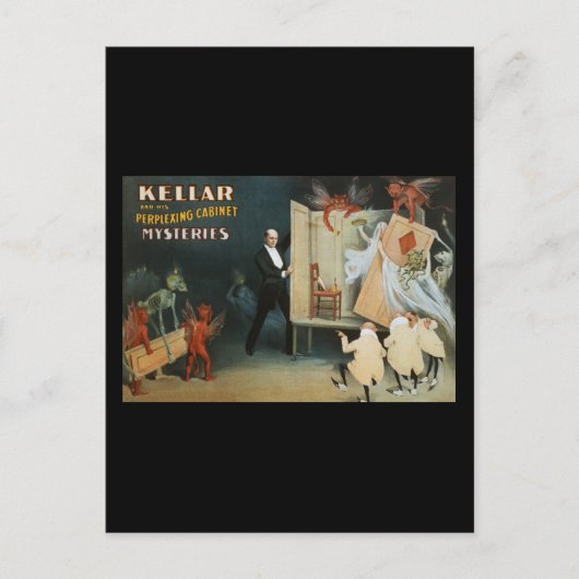 Kellarと彼の当惑した書斎の謎 ポストカード (正面)