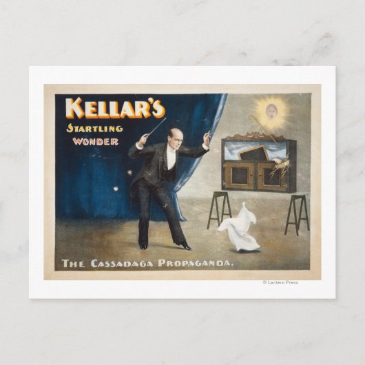 Kellarの驚くべき疑問に思魔法ポスター ポストカード (正面)