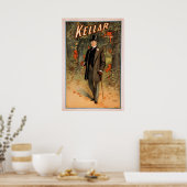 KELLARマジシャン幻想家ヴォードヴィルポスター ポスター (キッチン)