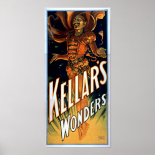 KELLARマジシャン幻想家ヴォードヴィルポスター ポスター