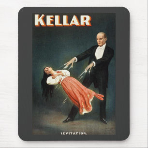 Kellar手品師の浮揚-ヴィンテージの広告 マウスパッド