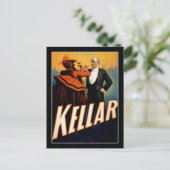 Kellar – マジシャン – ヴィンテージ劇場ポスター ポストカード (スタンド正面)
