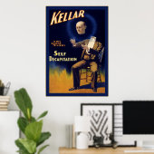 Kellar ～ヴィンテージマジシャンのポスター ポスター (ホームオフィス)