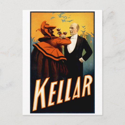 Kellar – 悪魔と一緒に飲む ポストカード (正面)