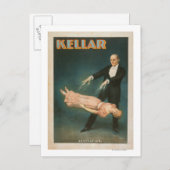 Kellar Levitation魔法ポスター#1 ポストカード (正面/裏面)