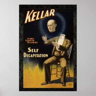 Kellar the Magician II再発行ヴィンテージ36 x 24点 ポスター