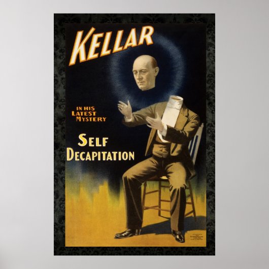 Kellar the Magician II再発行ヴィンテージ36 x 24点 ポスター (正面)