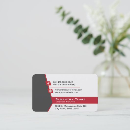 Kellerウィリアムスの不動産の名刺 名刺 (スタンド正面)