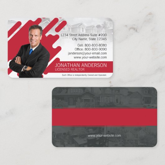 Kellerウィリアムスの不動産の名刺 名刺 (正面/裏面)