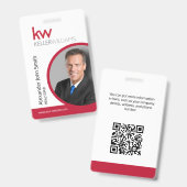 Keller Williams ID Card Badge バッジ (正面&裏面)