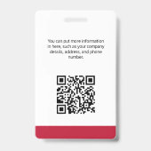 Keller Williams ID Card Badge バッジ (裏面)