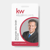 Keller Williams ID Card Badge バッジ (正面)