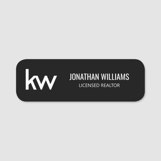 Keller Williams Name Tag 名札 (正面)