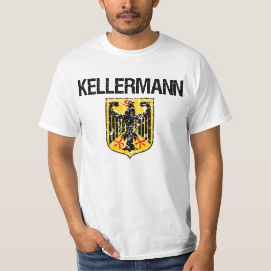 Kellermannの名字 Tシャツ (正面)