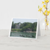 Kelleys Islandウォーターフロントフォトグリーティングカード カード (黄色い花)