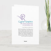 Kelliの白鳥によって引いている2匹の愛らしい犬 カード (裏面)