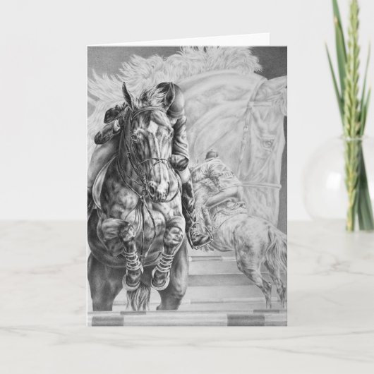 Kelliの白鳥による跳躍の馬のスケッチ カード (正面)