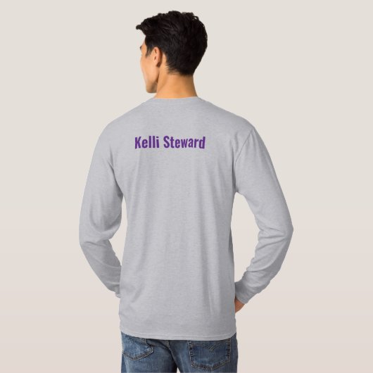 Kelliライフシャツの執事お祝い Tシャツ (裏面フル)
