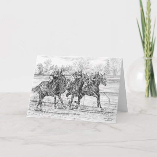 Kelli Swanによる3ウェイホースレースネック'nネックアート カード (正面)