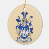 Kelly Coat of Arms Ceramic Ornament セラミックオーナメント (左)