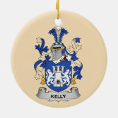 Kelly Coat of Arms Ceramic Ornament セラミックオーナメント (裏面)
