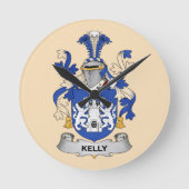 Kelly Coat of Arms Clock ラウンド壁時計 (正面)