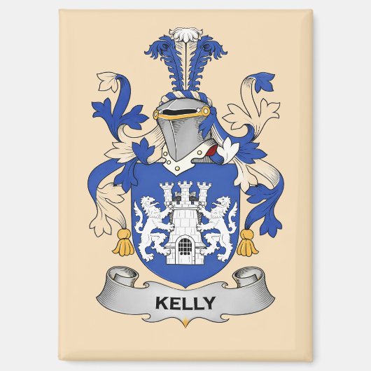 Kelly Coat of Arms Magnet マグネット (正面)