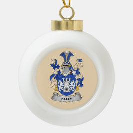 Kelly Coat of Arms Ornament セラミックボールオーナメント