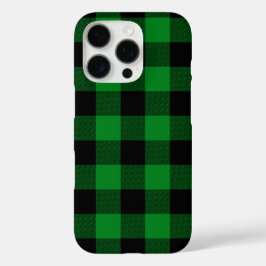 Kelly Green Buffalo Plaid iPhone 16 Proケース
