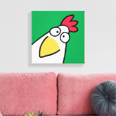 Kelly Green SEAL CHICKEN by Sandra Boynton キャンバスプリント (インサイチュ (リビング))
