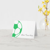 Kelly Green Soccer Ball カード (黄色い花)