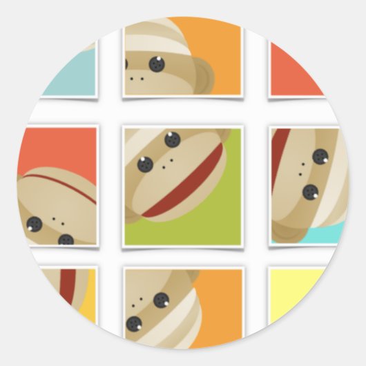 Kelly Schwarkによるソックス靴下ブロック ラウンドシール (正面)