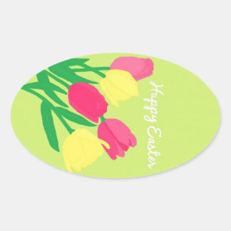 KellyMDesignsによるHappy Easterスタンプ 楕円形シール