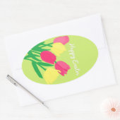 KellyMDesignsによるHappy Easterスタンプ 楕円形シール (封筒)
