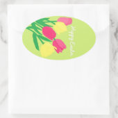 KellyMDesignsによるHappy Easterスタンプ 楕円形シール (バッグ)