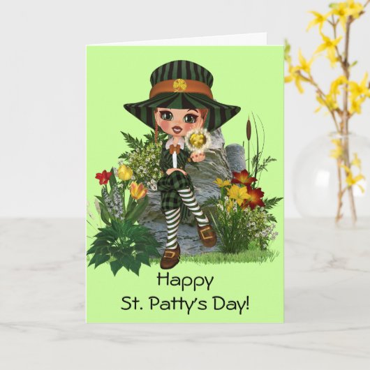 Kelly's Offering St. Patrick's Design カード (黄色い花)