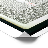 Kelmscott Chaucer（ケムスコット・チョーサー）、1896年にKelが発表 ポスター (角)